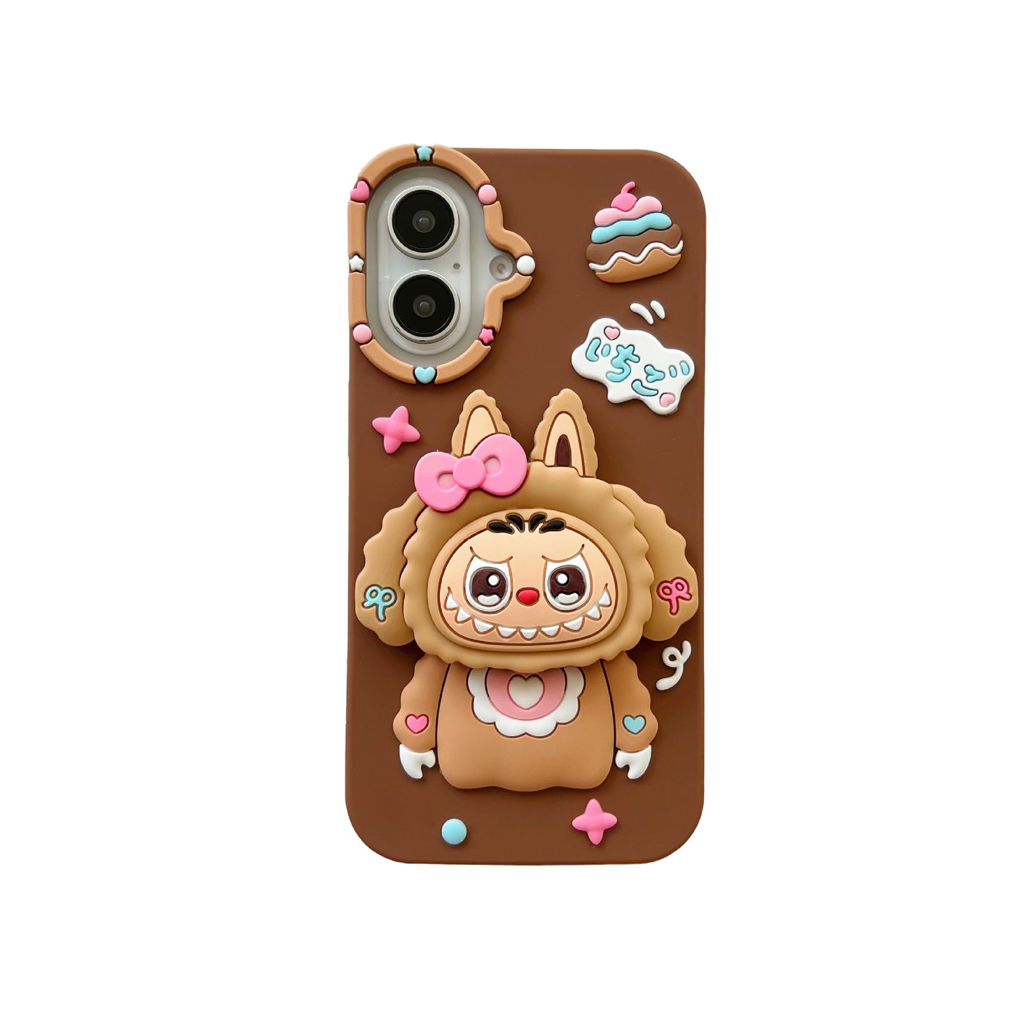 Labubu mobile phone case with stand