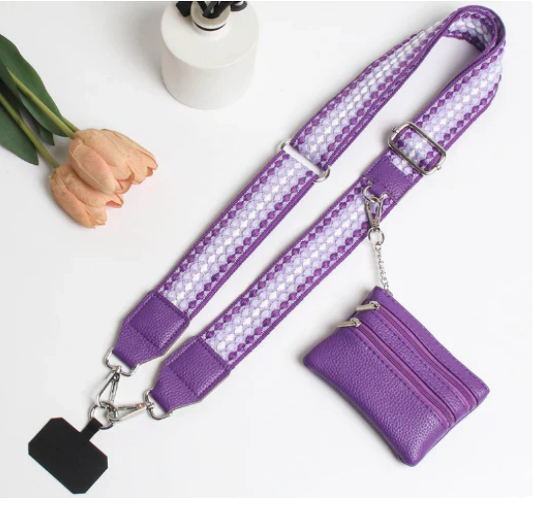 (Last Day Promotion-50%OFF)Phone Strap with Zippered Pouch