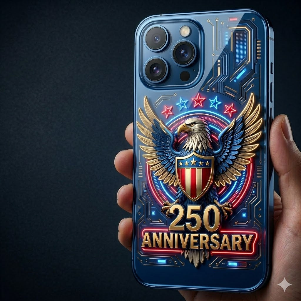 America 250th Anniversary LED Flash Phone Case