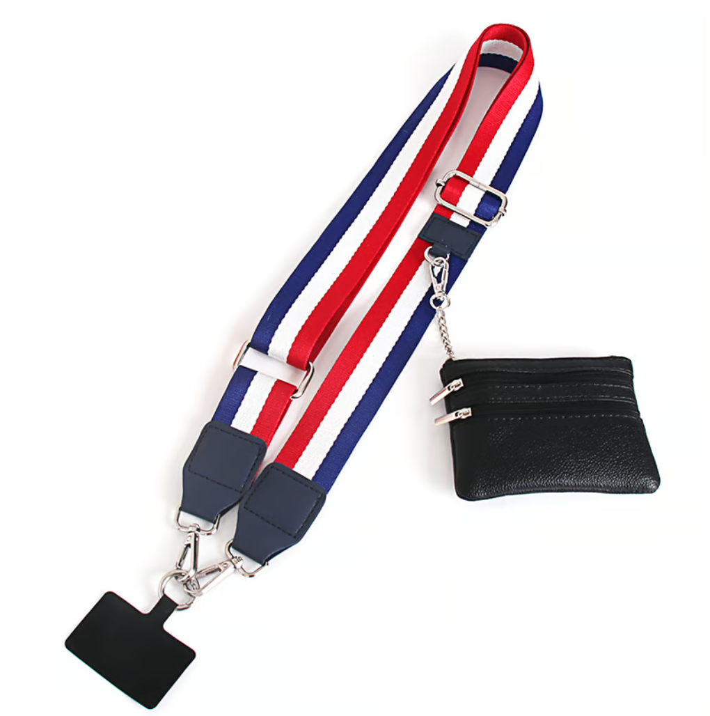 (Last Day Promotion-50%OFF)Phone Strap with Zippered Pouch