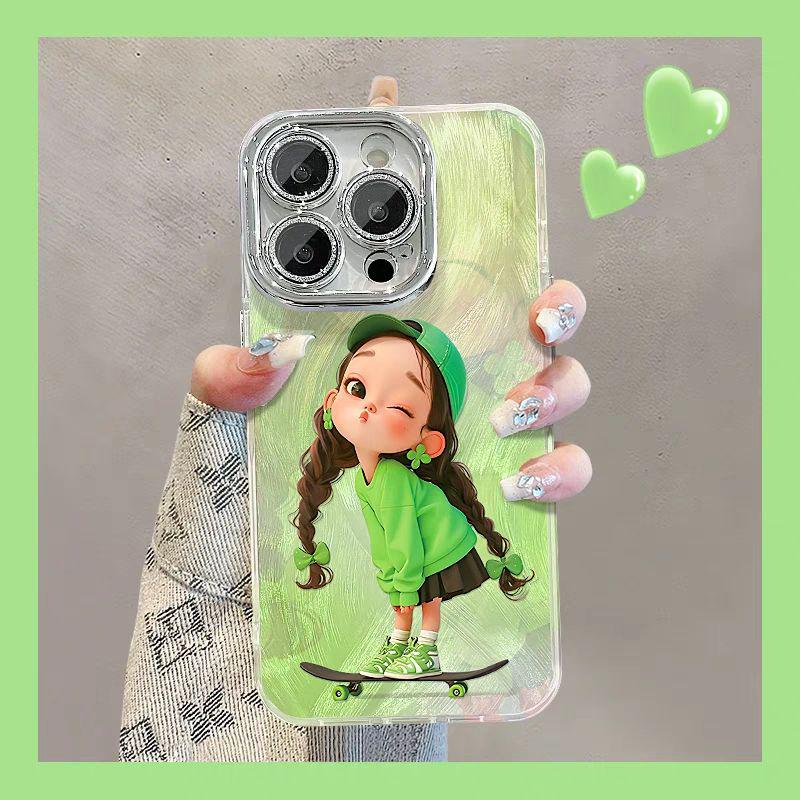 Skateboard Girl Bracelet Phone Case