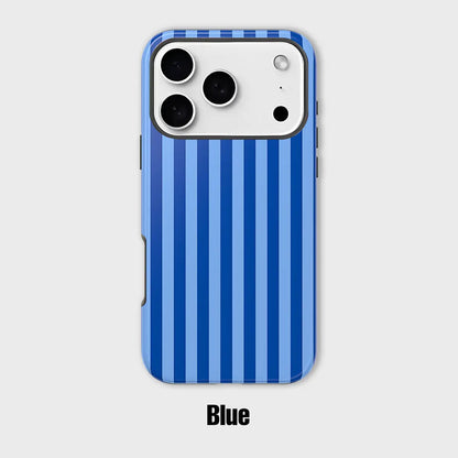 Personalized Aesthetic Striped Touch Phone Case Cute Phone Cover Phone Accessories Trendy Design for iPhone 17 17 Pro Max