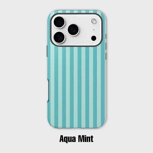 Personalized Aesthetic Striped Touch Phone Case Cute Phone Cover Phone Accessories Trendy Design for iPhone 17 17 Pro Max