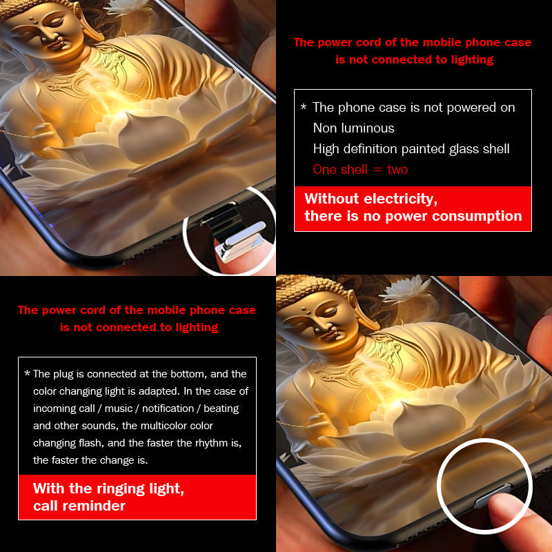 【Great Buddha/Thng Pht】flash phonecase for APPLE/HUAWEI