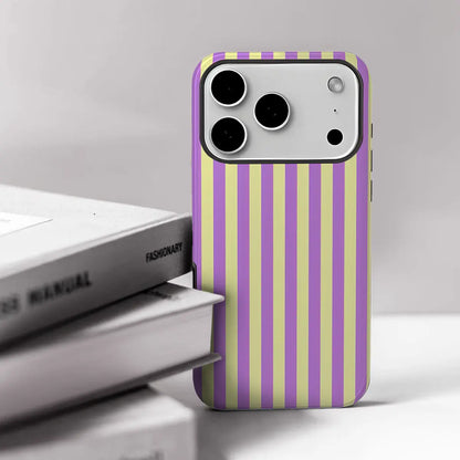 Personalized Aesthetic Striped Touch Phone Case Cute Phone Cover Phone Accessories Trendy Design for iPhone 17 17 Pro Max