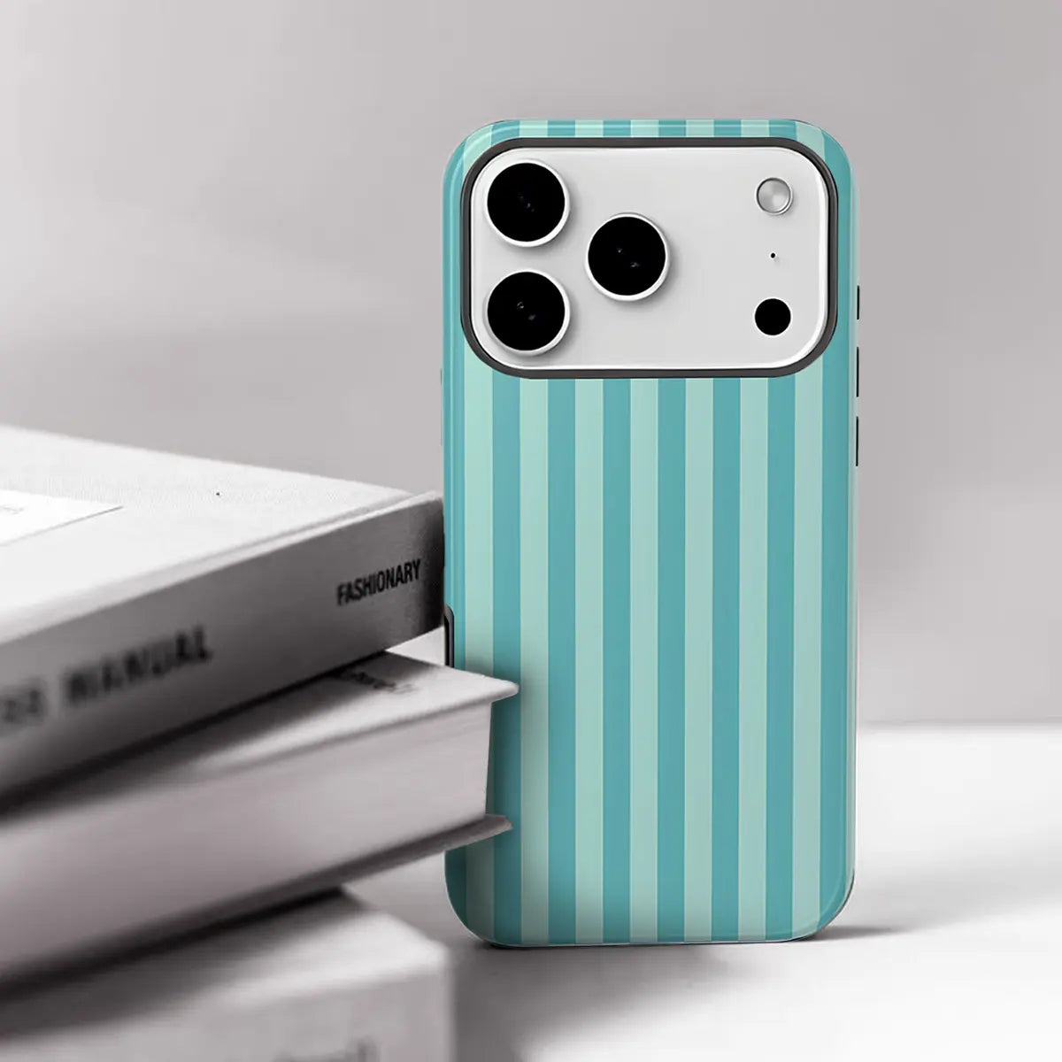 Personalized Aesthetic Striped Touch Phone Case Cute Phone Cover Phone Accessories Trendy Design for iPhone 17 17 Pro Max