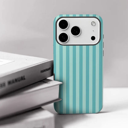 Personalized Aesthetic Striped Touch Phone Case Cute Phone Cover Phone Accessories Trendy Design for iPhone 17 17 Pro Max