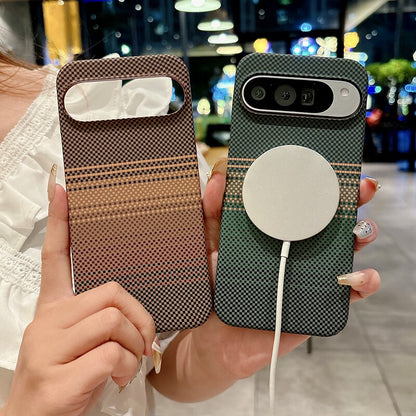 Google Pixel  Phone Case with Carbon Fiber Texture and Magnetic Attachment