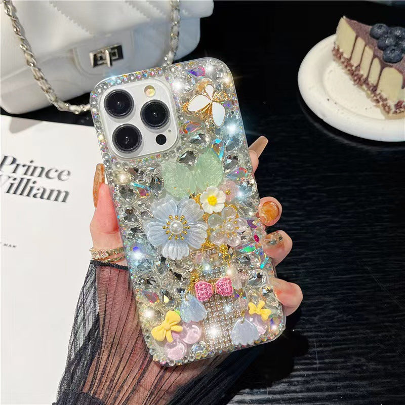 Bling Diamond Flower iPhone Case