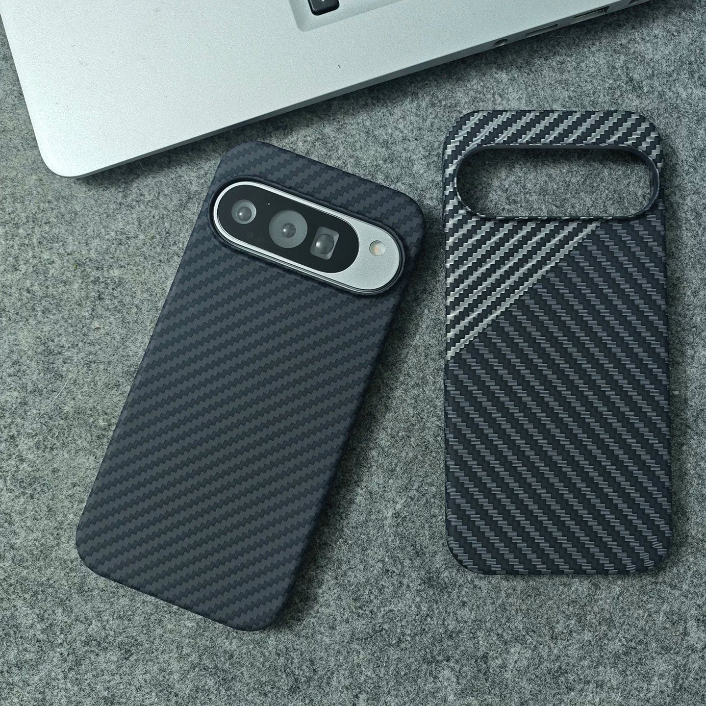 Google Pixel  Phone Case with Carbon Fiber Texture and Magnetic Attachment