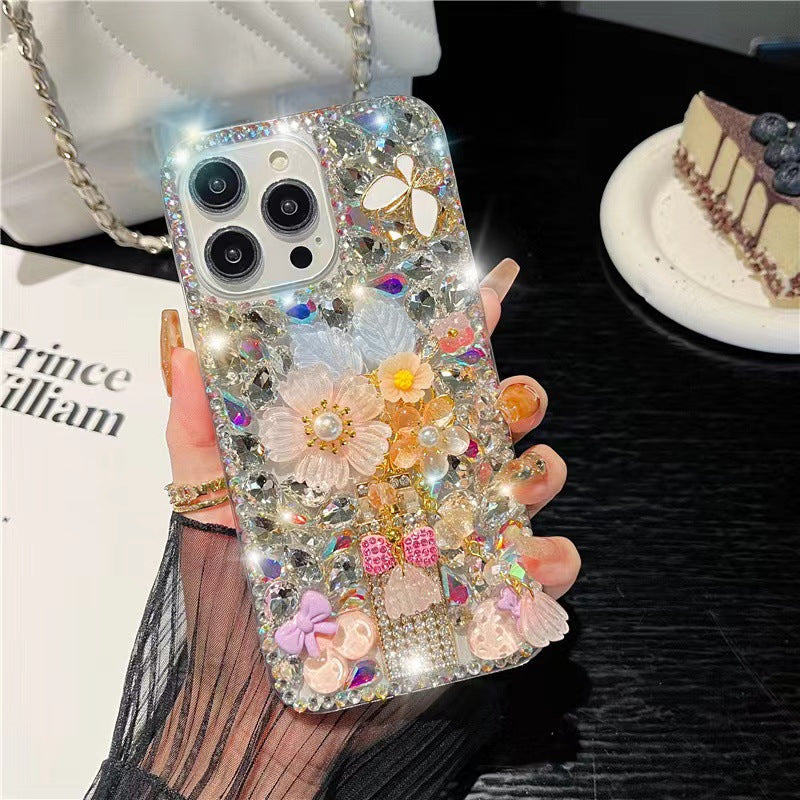 Bling Diamond Flower iPhone Case