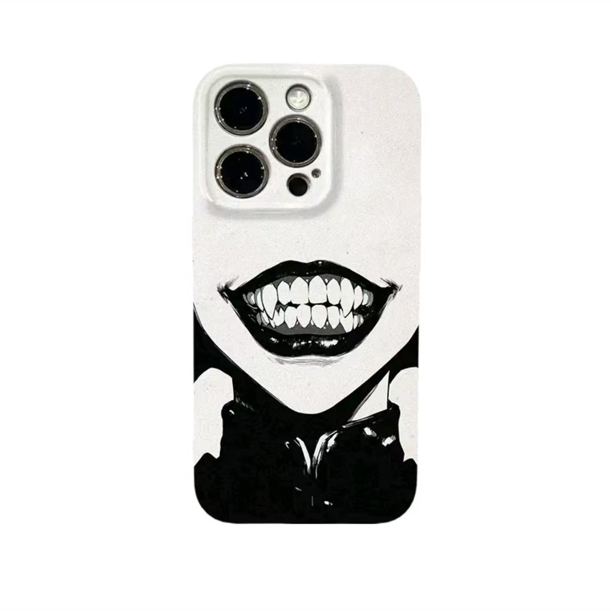 Black and white lips personalized phone case