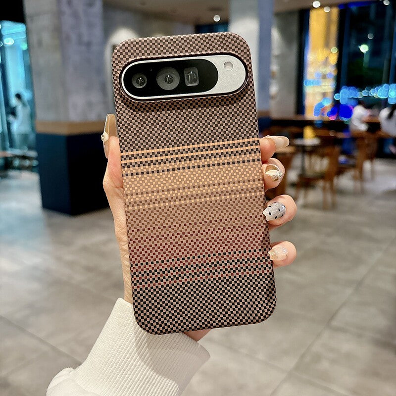 Google Pixel  Phone Case with Carbon Fiber Texture and Magnetic Attachment