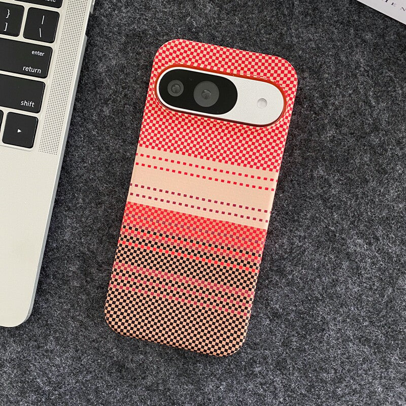 Google Pixel  Phone Case with Carbon Fiber Texture and Magnetic Attachment