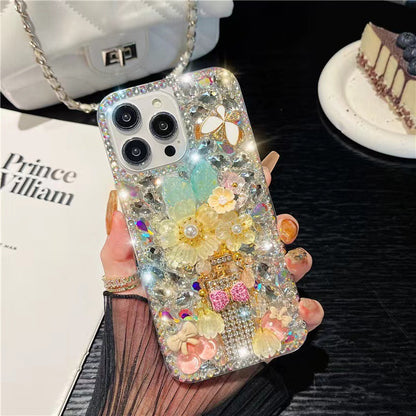 Bling Diamond Flower iPhone Case