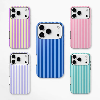 Personalized Aesthetic Striped Touch Phone Case Cute Phone Cover Phone Accessories Trendy Design for iPhone 17 17 Pro Max