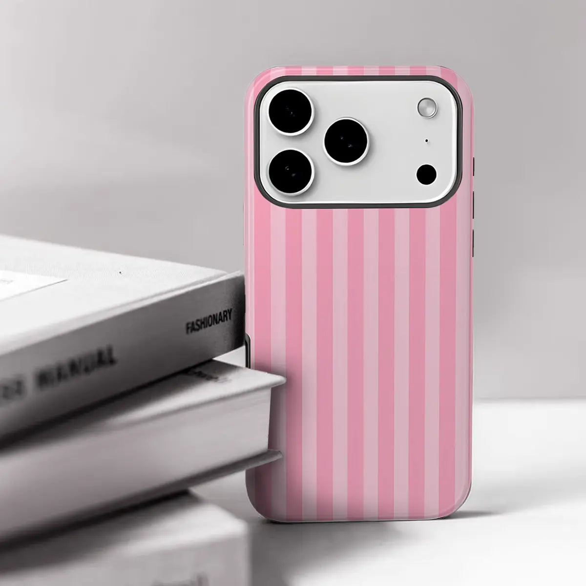 Personalized Aesthetic Striped Touch Phone Case Cute Phone Cover Phone Accessories Trendy Design for iPhone 17 17 Pro Max