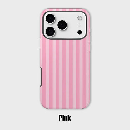 Personalized Aesthetic Striped Touch Phone Case Cute Phone Cover Phone Accessories Trendy Design for iPhone 17 17 Pro Max