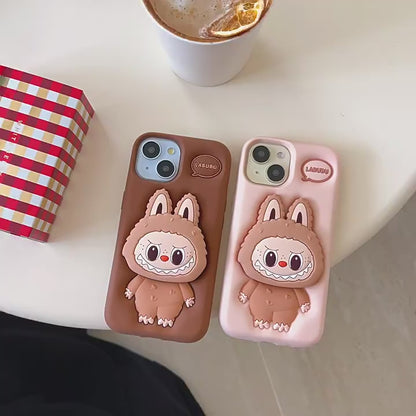 Labubu mobile phone case with stand