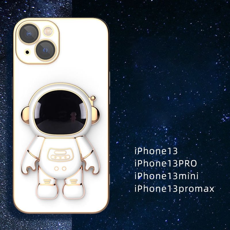 Astronaut Folding Bracket iPhone Case With Camera Protector