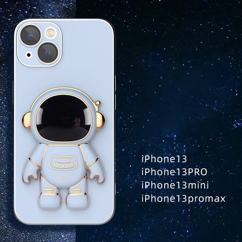 Astronaut Folding Bracket iPhone Case With Camera Protector