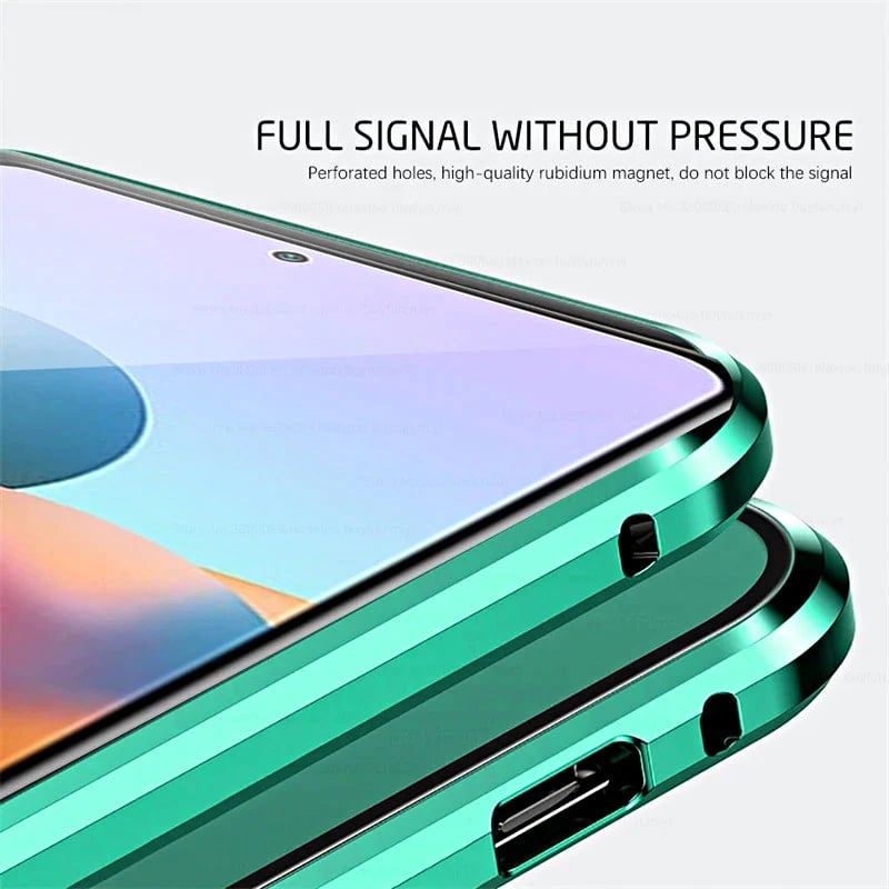 Magnetic Tempered Glass Double-sided Phone Case For Samsung - corneliussert