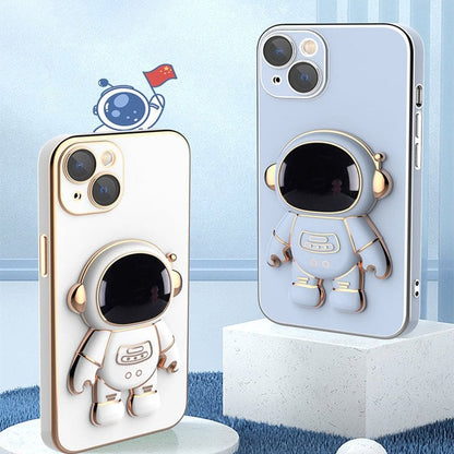 Astronaut Folding Bracket iPhone Case With Camera Protector