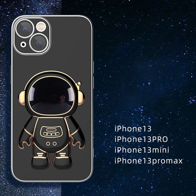 Astronaut Folding Bracket iPhone Case With Camera Protector