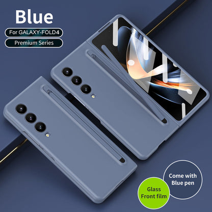 All-in-one Anti-fall Protective Case With Pen Tray Shell and Film Phone Case For Samsung Galaxy Fold 3 Fold 4 Fold 5