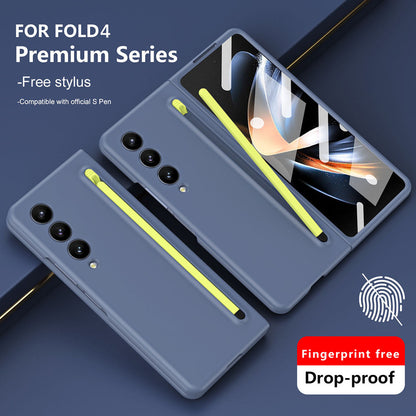 All-in-one Anti-fall Protective Case With Pen Tray Shell and Film Phone Case For Samsung Galaxy Fold 3 Fold 4 Fold 5