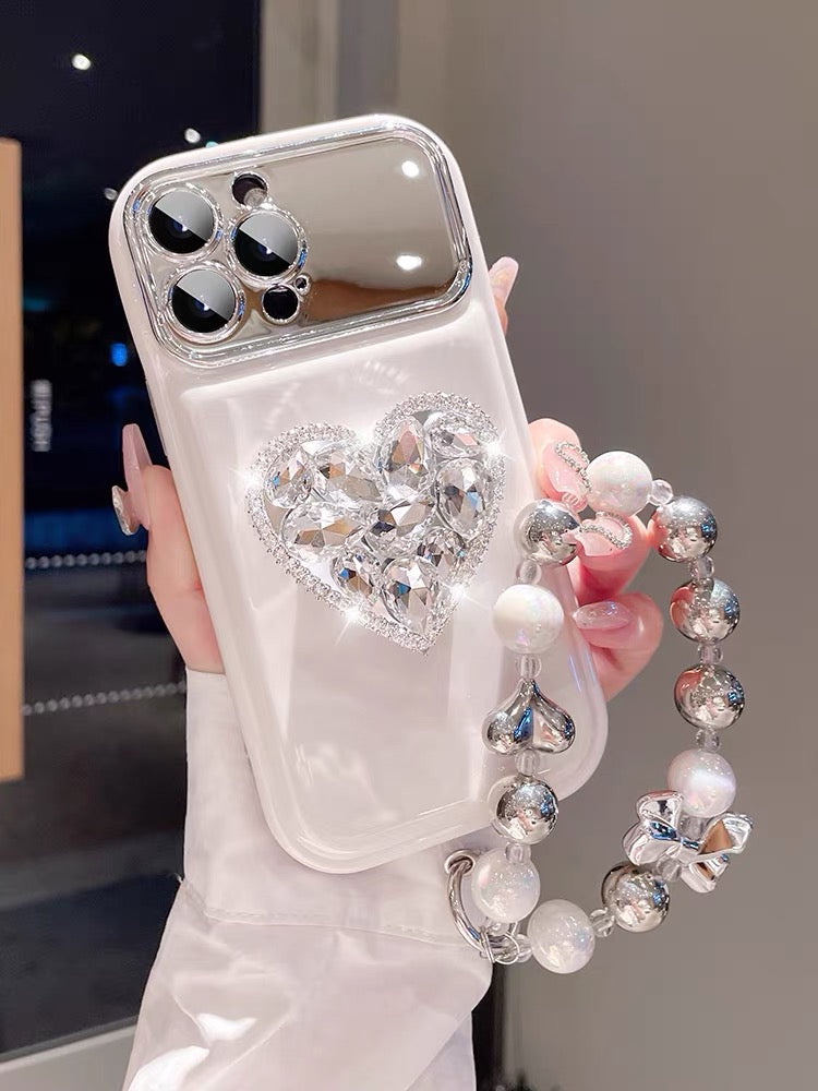 2023 New Love Rhinestone Airbag Phone Case