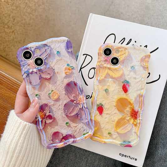 New listing 2 iPhone retro oil painting pattern phone case
