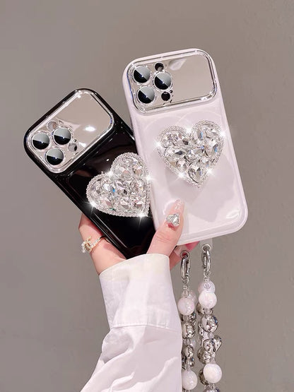 2023 New Love Rhinestone Airbag Phone Case