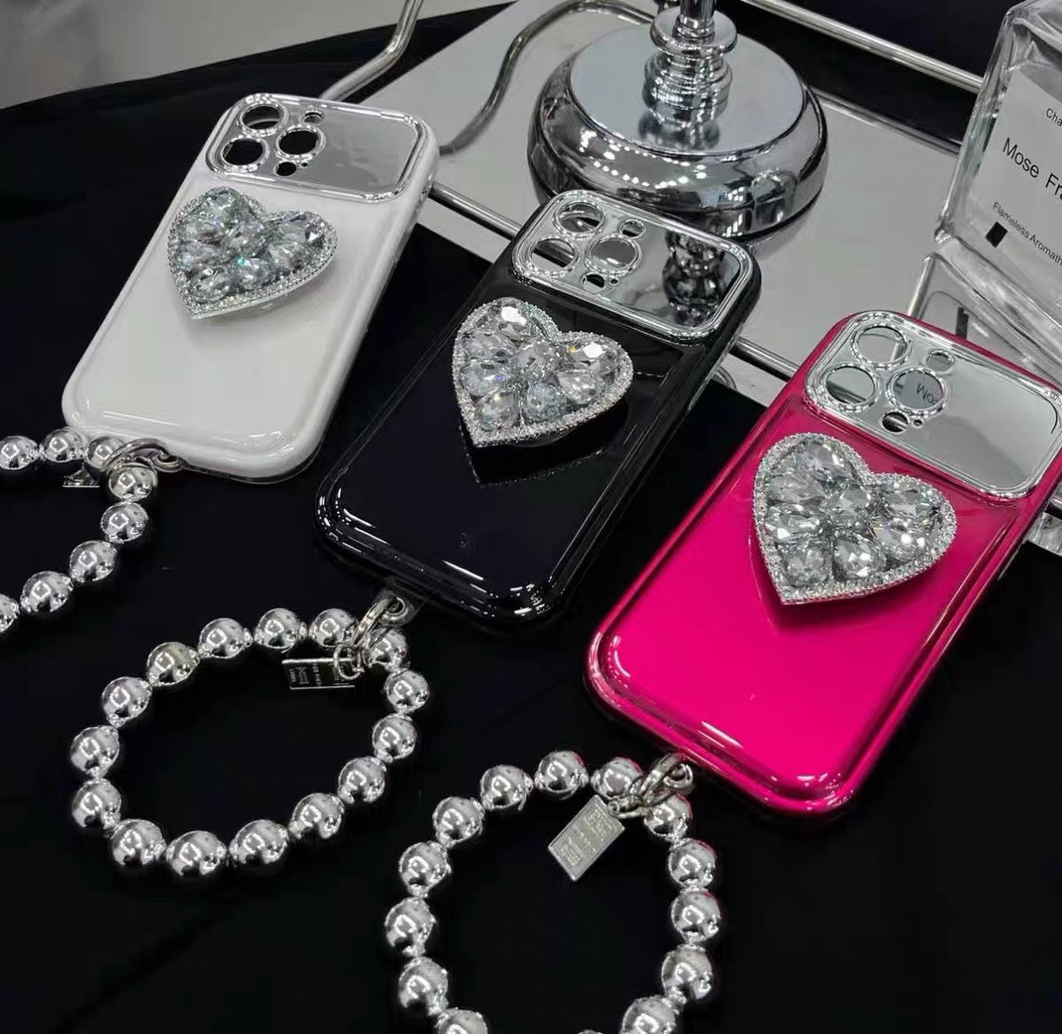 2023 New Love Rhinestone Airbag Phone Case